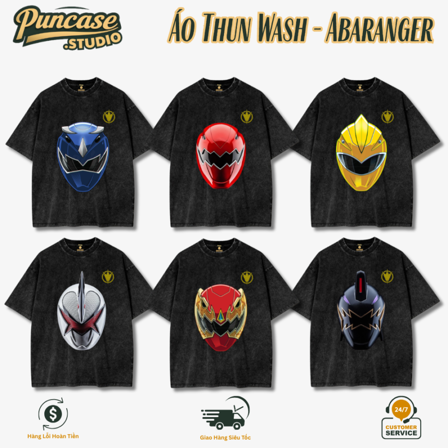 Puncase.STUDIO Áo Thun Wash Abaranger – Oversized Tee