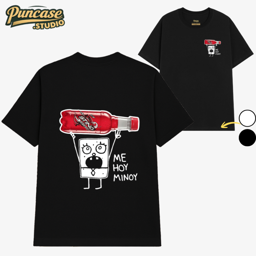 Puncase.STUDIO Áo Thun Sting Đỏ x DoodleBob 2 Mặt