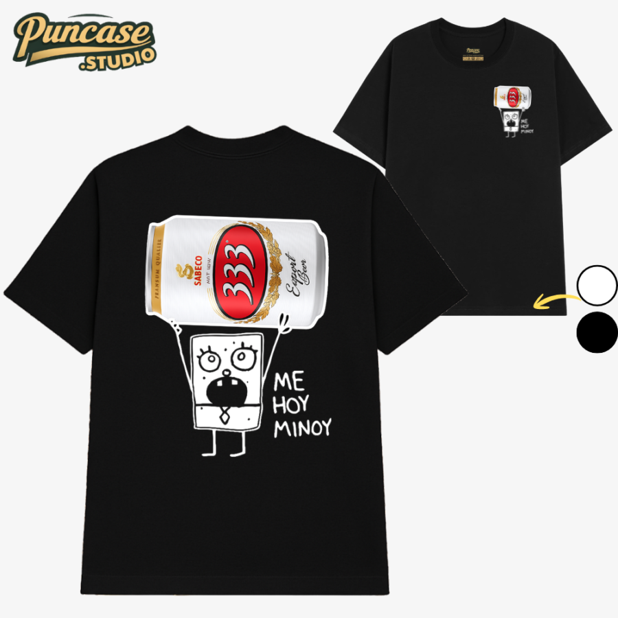 Puncase.STUDIO Áo Thun Bia 333 x DoodleBob 2 Mặt